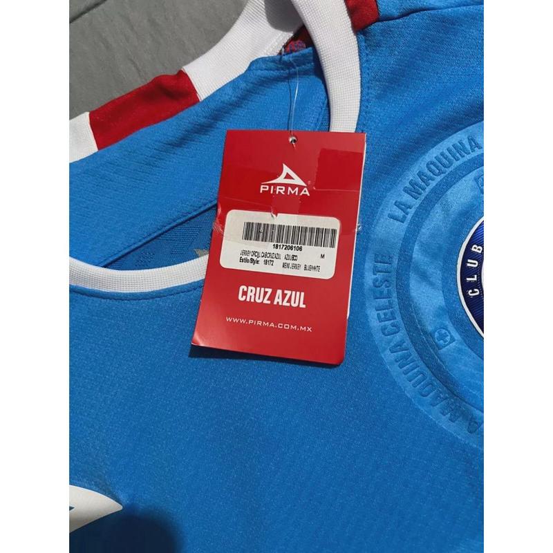 PIRMA  CRUZ AZUL MEN'S JERSEY 2024 2025 LOCAL PARCHE 9 COPAS Y LIGA MX