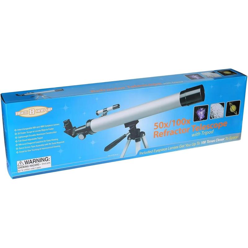 Astronomical Telescope for Kids- Professional Stargazing HD Refractor Telescope 600mm Focal Length, High Magnification Astronomical Telescope to Observe Deep Space Stargazing (60050)...