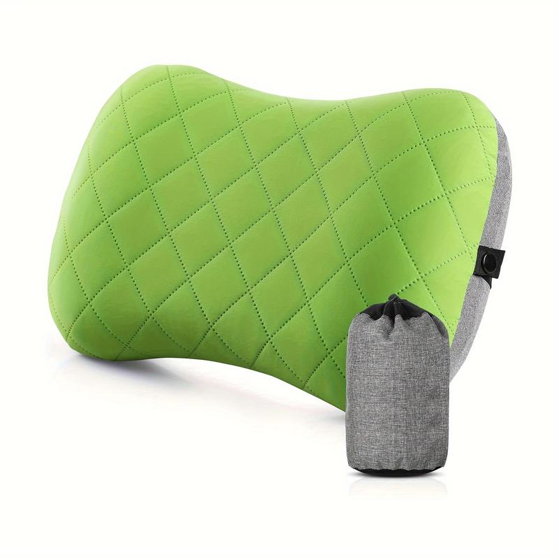 Inflatable Camping Pillow, 1 Count Lightweight Inflatable Pillow with Removable Cover, Washable Travel Air Pillow for Camping, Hiking and Backpacking