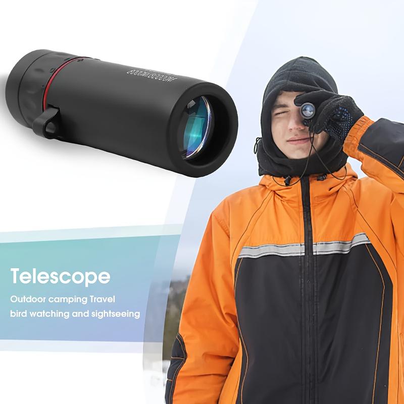 10x25 BAK4 Prism Monocular Telescope, Mini Portable Monocular, Professional HD Enhanced Transparency Film Telescope, Suitable For Outdoor Camping Traveling Bird Watching Competition, Gift