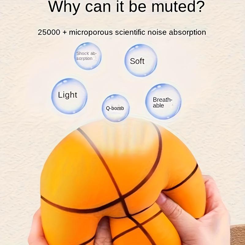 Silent Basketball - Perfect Holiday Gift, Orange Blue, Sports Equipment