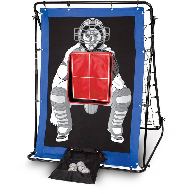 2-in-1 Baseball Pitchback Target + Rebounder Net - 61