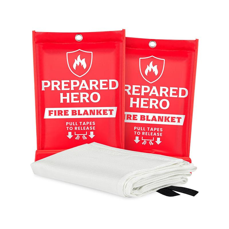 Emergency Rescue Fire Blanket for Home and Kitchen, Home Fire Fiberglass Fire Blanket Fire Blanket, Ideal for Camping, Barbecue, Car, Office, Warehouse Emergency