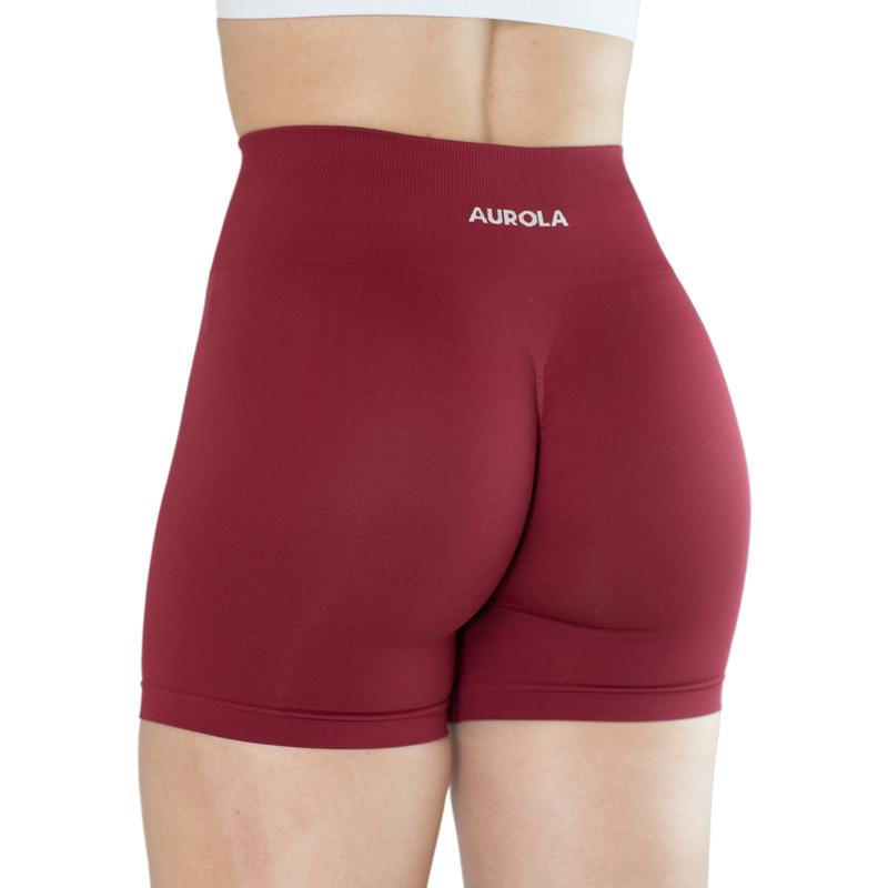 AUROLA Dream Workout Shorts for Women Roll Up,Seamless Soft Smooth Gym Yoga Scrunch Active Shorts,May not squat proof