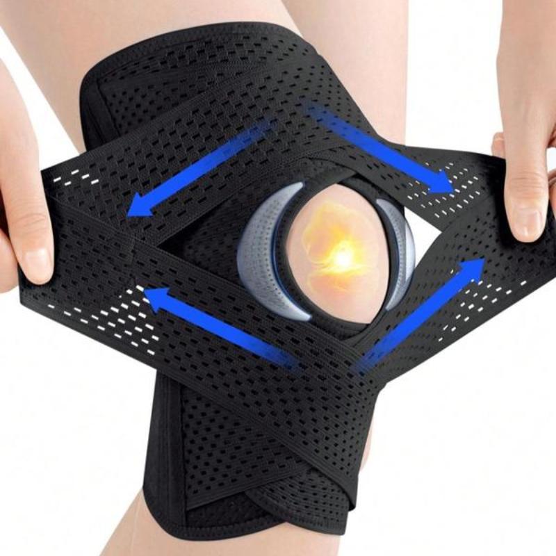 Pressurized Elastic Knee Pad, 1 Count Knee Support for Men & Women, Knee Protector, Fitness Gear for Volleyball & Sports