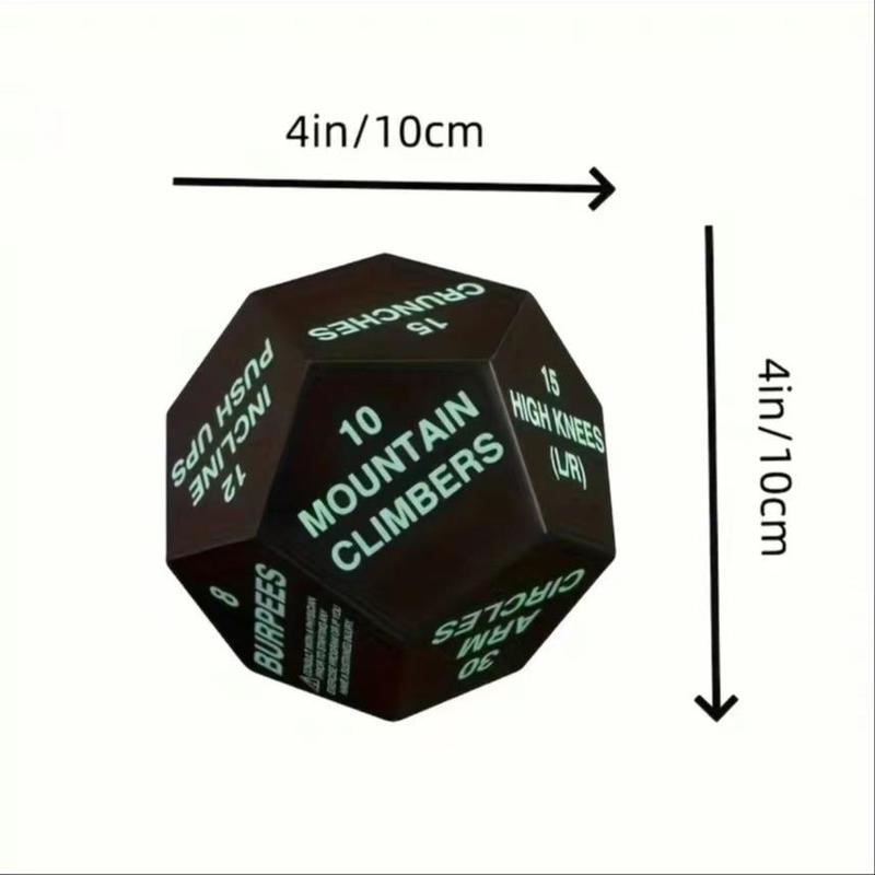 12-sided Dice Shaped Sports Fitness Ball, Exercise Dice Perfect for Home Gym Bodyweight Workout, Slow Rebound Stress Reliever for Indoor & Outdoor Sports