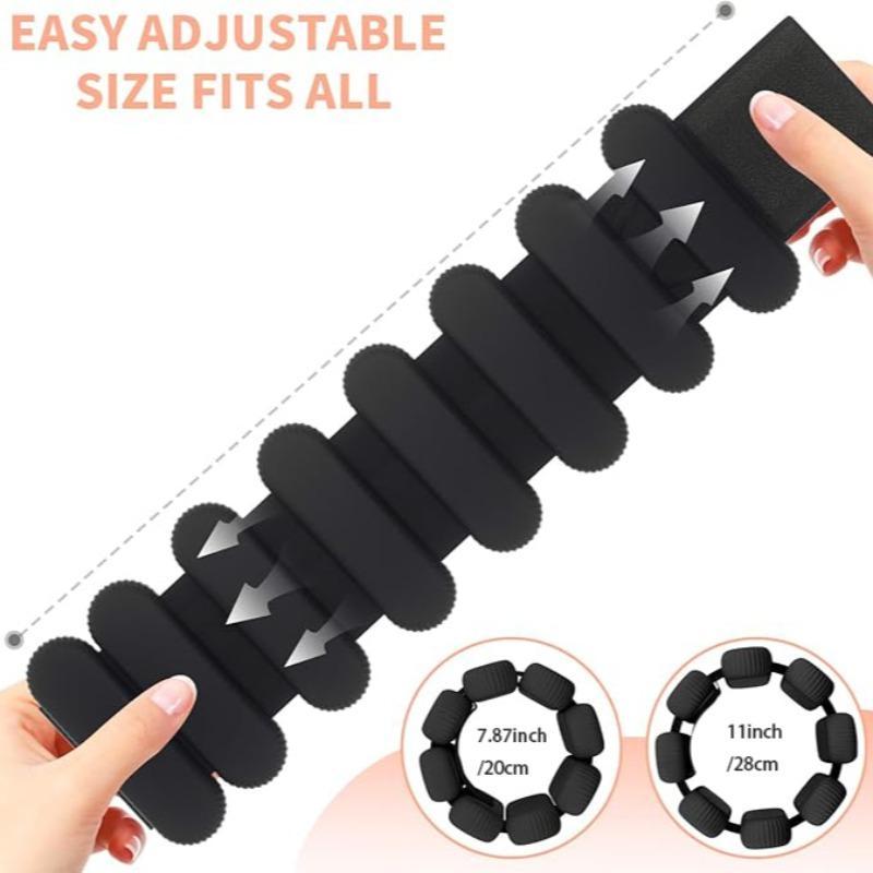 Adjustable Ankle Weights, 1 Pair Silicone Fitness Weights, Wrist Weights for Walking Jogging Yoga Pilates Strength Training, Gym Accessories