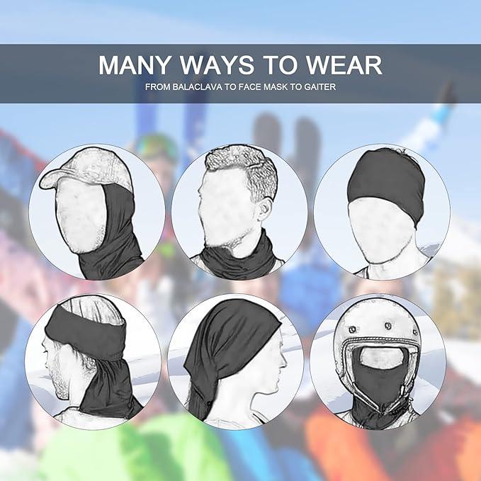 Ski Mask, Balaclava Face Mask for Men and Women – Skiing, Snowboarding, Motorcycle, UV Protection, Hat