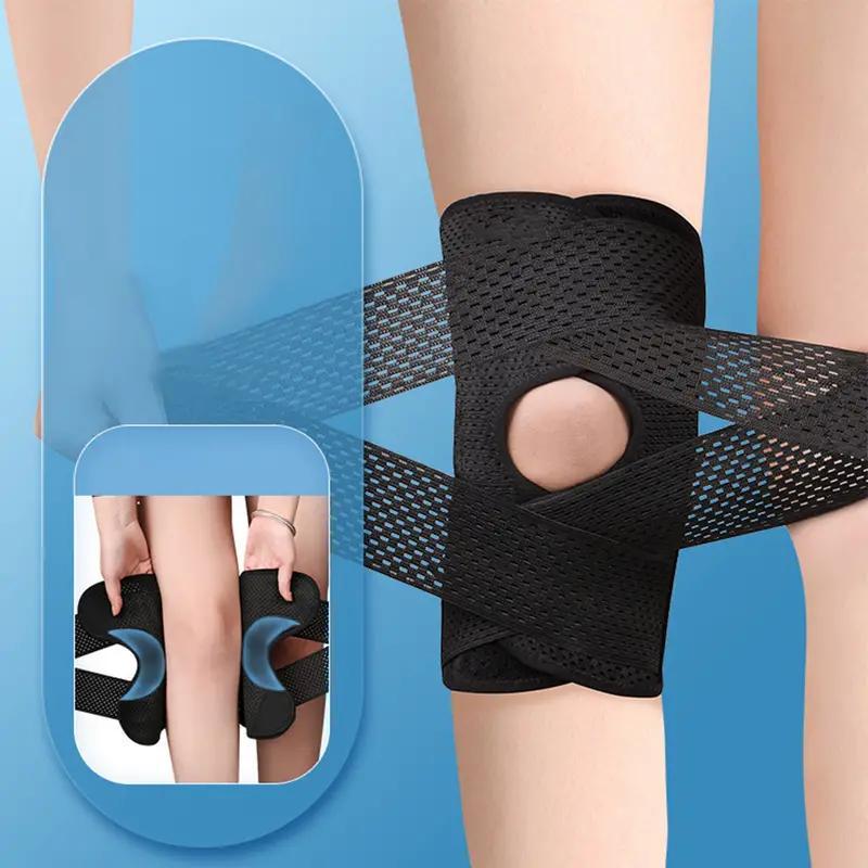 Pressurized Elastic Knee Pad, 1 Count Knee Support for Men & Women, Knee Protector, Fitness Gear for Volleyball & Sports