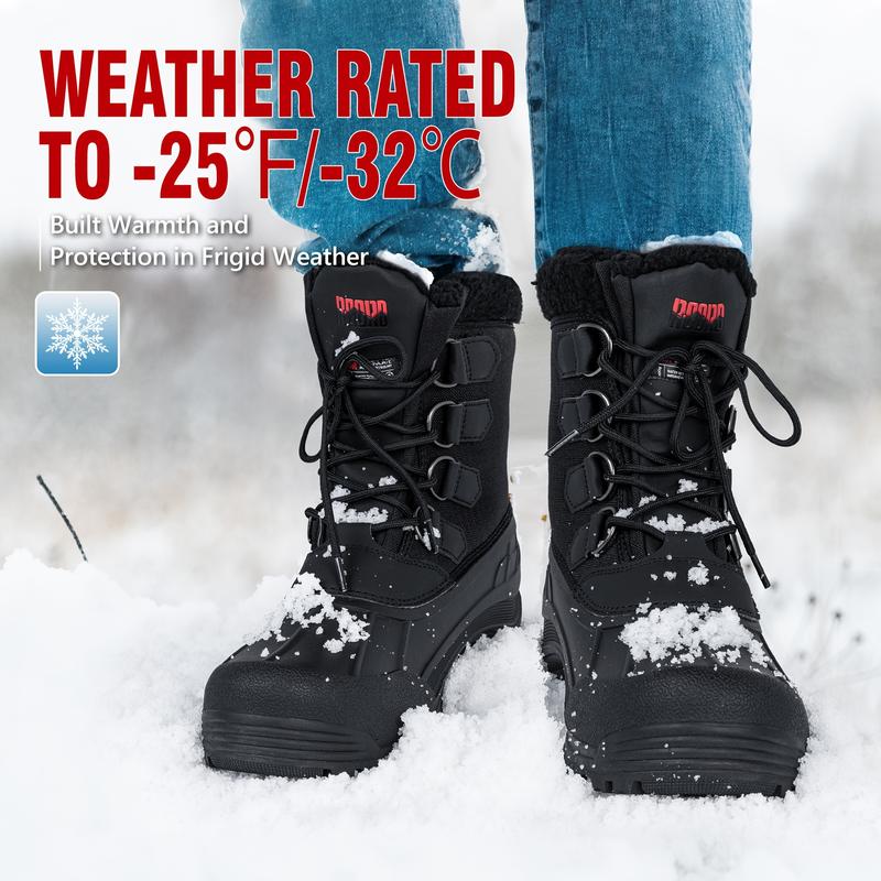 Men's Snow Boots Men's Snow Boots Waterproof Thermal Work Winter Boots Men's Thermal Lining Ankle Boots Men's Hiking Boots