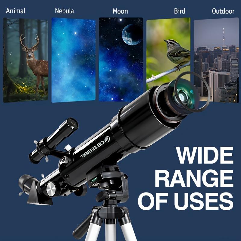 2024 Ultimate Beginner Telescope Suit-Portable Refractometer Telescope with Fully Coated Glass, Astronomy Software, Backpack and Tripod-Perfect Christmas Party Decorative Gift