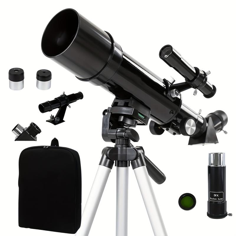 2024 Ultimate Beginner Telescope Suit-Portable Refractometer Telescope with Fully Coated Glass, Astronomy Software, Backpack and Tripod-Perfect Christmas Party Decorative Gift