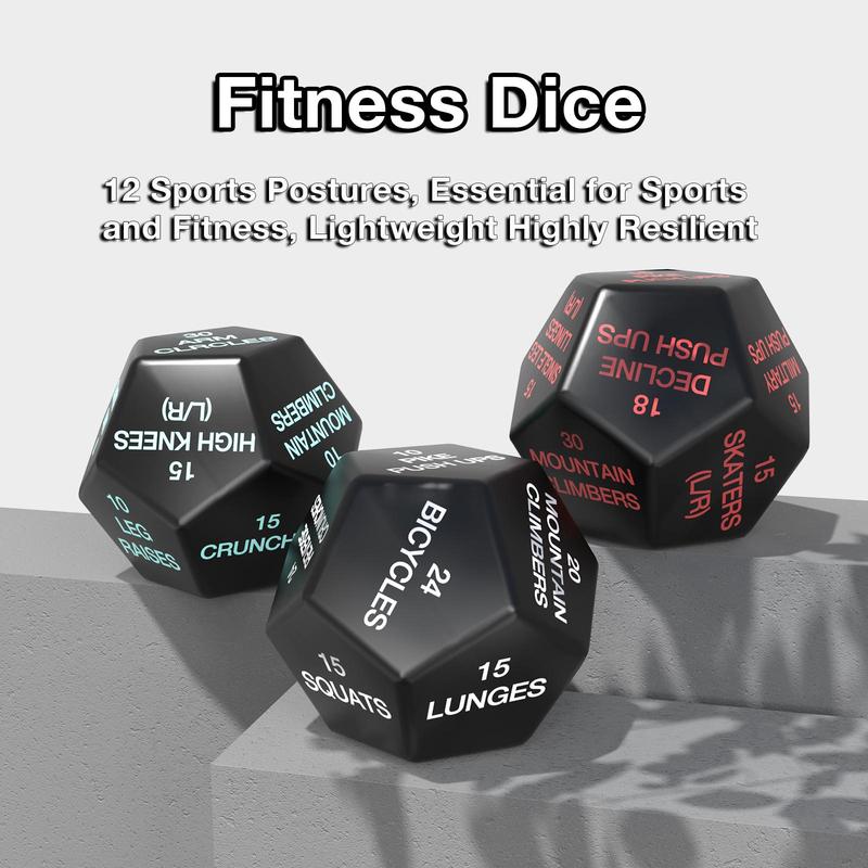 12-sided Dice Shaped Sports Fitness Ball, Exercise Dice Perfect for Home Gym Bodyweight Workout, Slow Rebound Stress Reliever for Indoor & Outdoor Sports