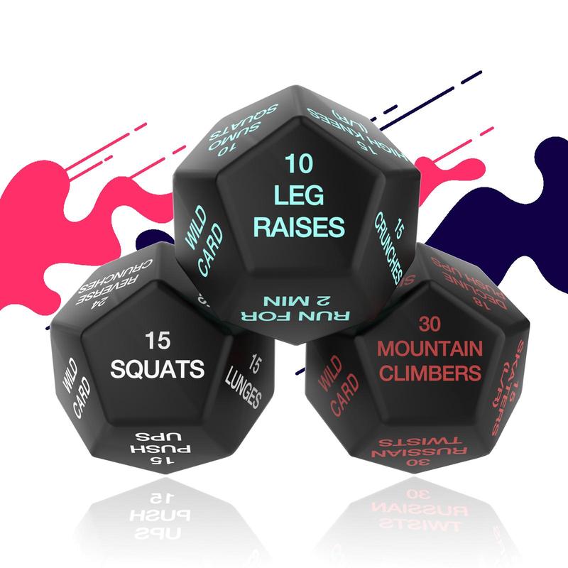 12-sided Dice Shaped Sports Fitness Ball, Exercise Dice Perfect for Home Gym Bodyweight Workout, Slow Rebound Stress Reliever for Indoor & Outdoor Sports