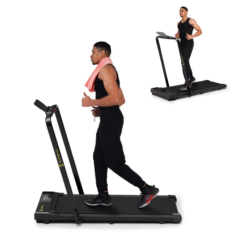 Superun CT05 Treadmills 3in1  Under Desk  Home Foldable Walking Pad 300lbs 3.0HP Quiet Running Machine Portable Installation-Free