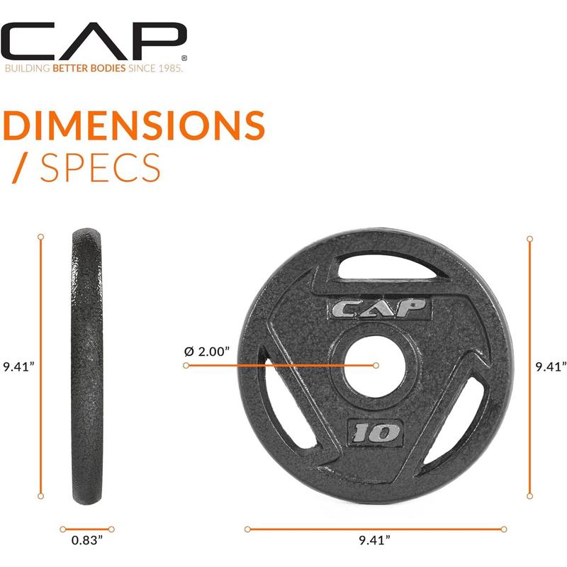 CAP Barbell 2-Inch Olympic Grip Weight Plate | Multiple Options