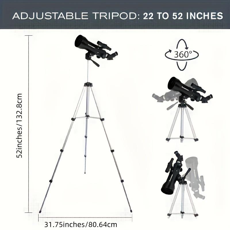 2024 Ultimate Beginner Telescope Suit-Portable Refractometer Telescope with Fully Coated Glass, Astronomy Software, Backpack and Tripod-Perfect Christmas Party Decorative Gift