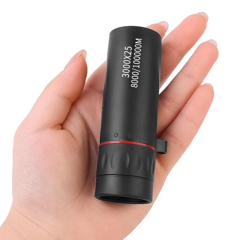 3000x25 HD Monocular Telescope, Portable Mini Monocular Telescope, Monocular Telescope for Outdoor Travel, Concerts and Fishing, Outdoor Camping and Hiking Equipment