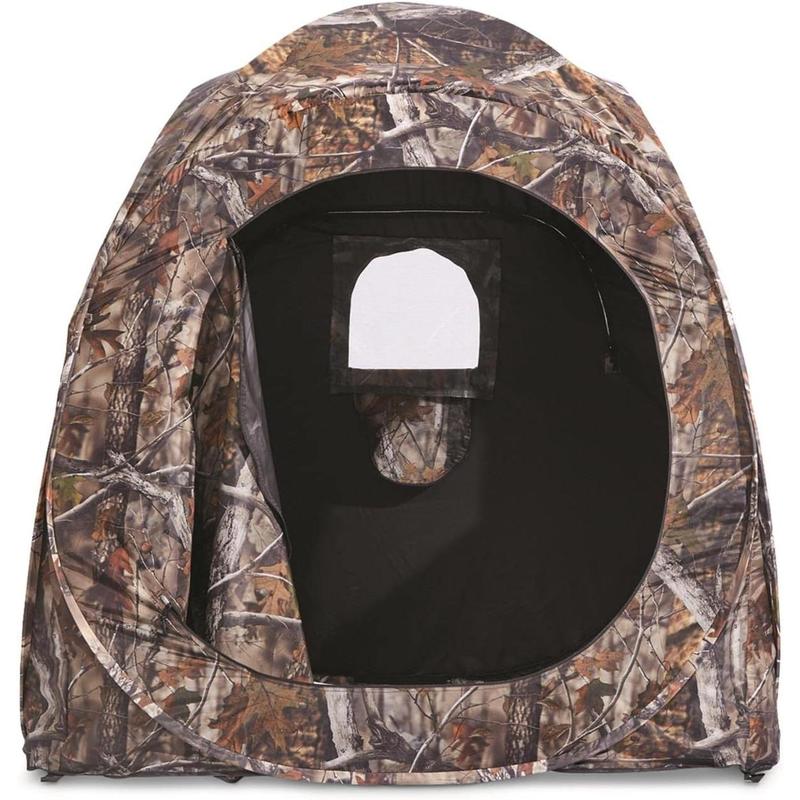 Hunting Ground Blind, 1-2 Person Tent, Hunting Gear, Equipment, and Accessories, 4-Panel Spring Steel