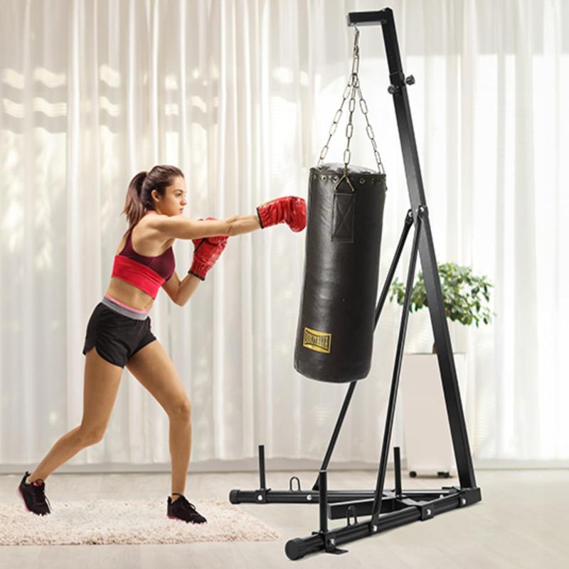 Punching Bag Stand Height Adjustable Heavy Boxing Bag Stand for Home Gym Fitness, 150 lbs