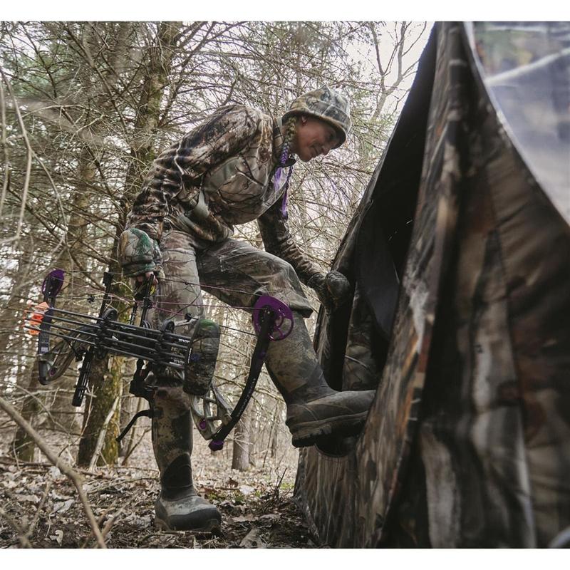 Hunting Ground Blind, 1-2 Person Tent, Hunting Gear, Equipment, and Accessories, 4-Panel Spring Steel