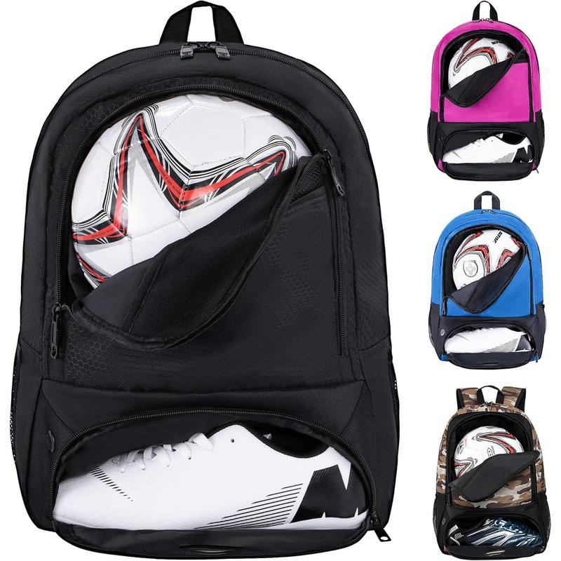 Soccer Bag-Backpack for Soccer,Backpack for Football & Volleyball & Handball, Bag with Separate Cleat and Ball Holder