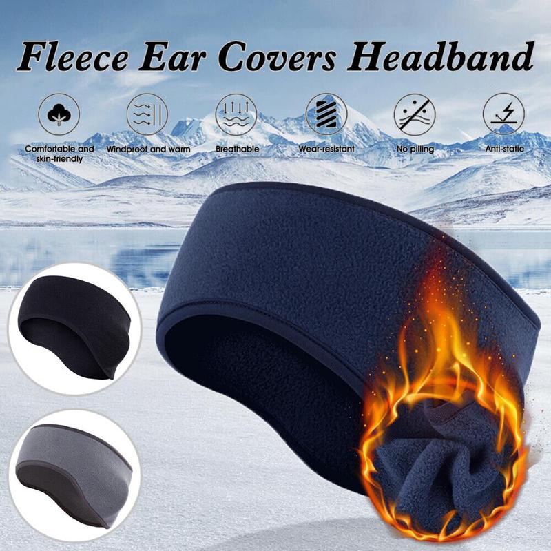 Winter Fleece Ear Warmer Headband Cold Weather Ski Ear Muffs Cover for Men Women