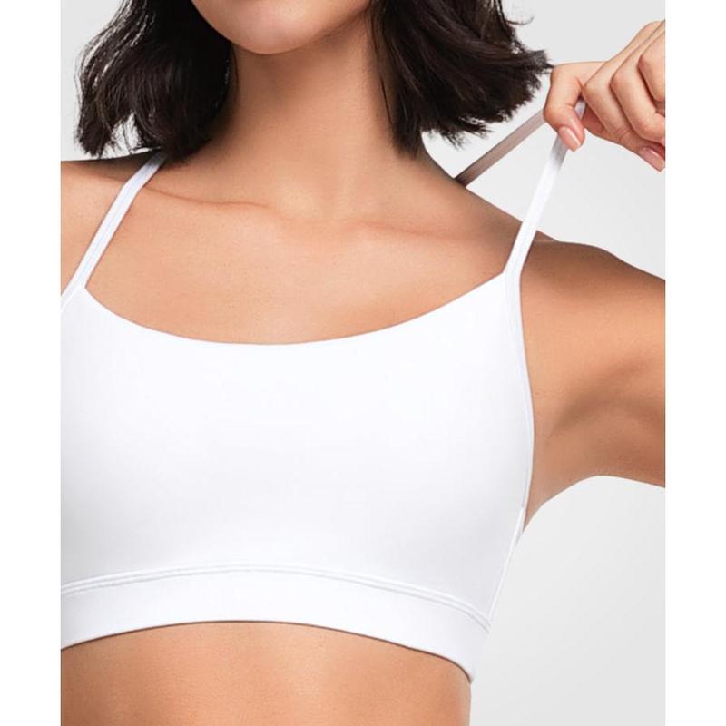 Shift Scoop Neckline Strappy Padded Yoga Bra | Women's Light Support Sports Bra