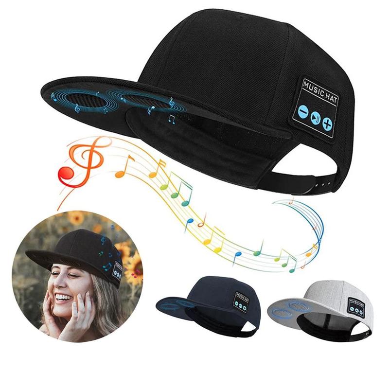 NEW Hat with Bluetooth Speaker Adjustable Bluetooth Hat Wireless Smart Loudspeaker Cap For Outdoor Sport Baseball Cap With Mic Christmas Gifts