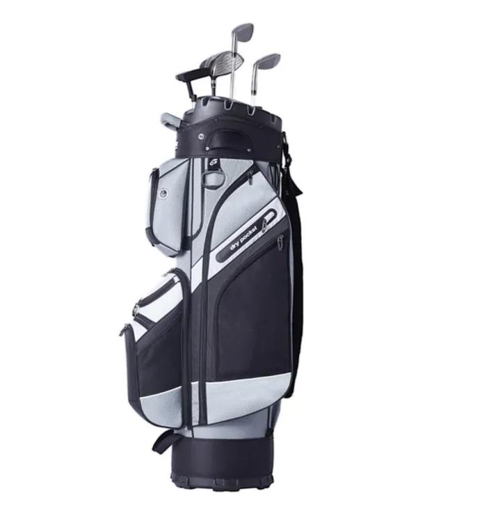 Golf Stand Bag 14 Way Top Dividers Ergonomic with Stand 8 Pockets,Lightweight Golf Bag for Men, Golf Bags with Stand,Dual Strap, Rain Hood