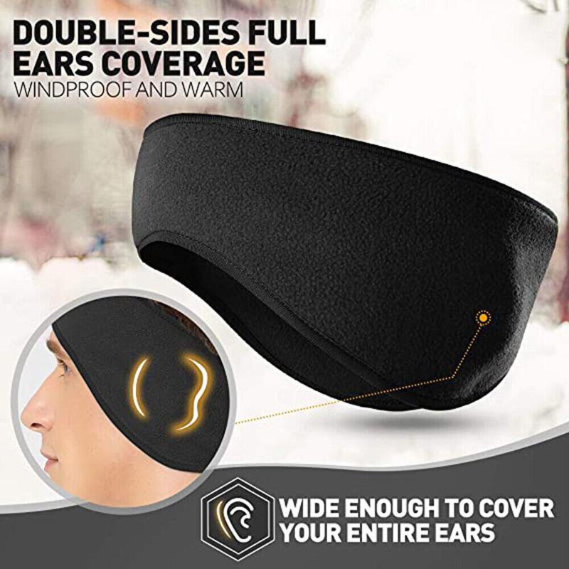 Winter Fleece Ear Warmer Headband Cold Weather Ski Ear Muffs Cover for Men Women