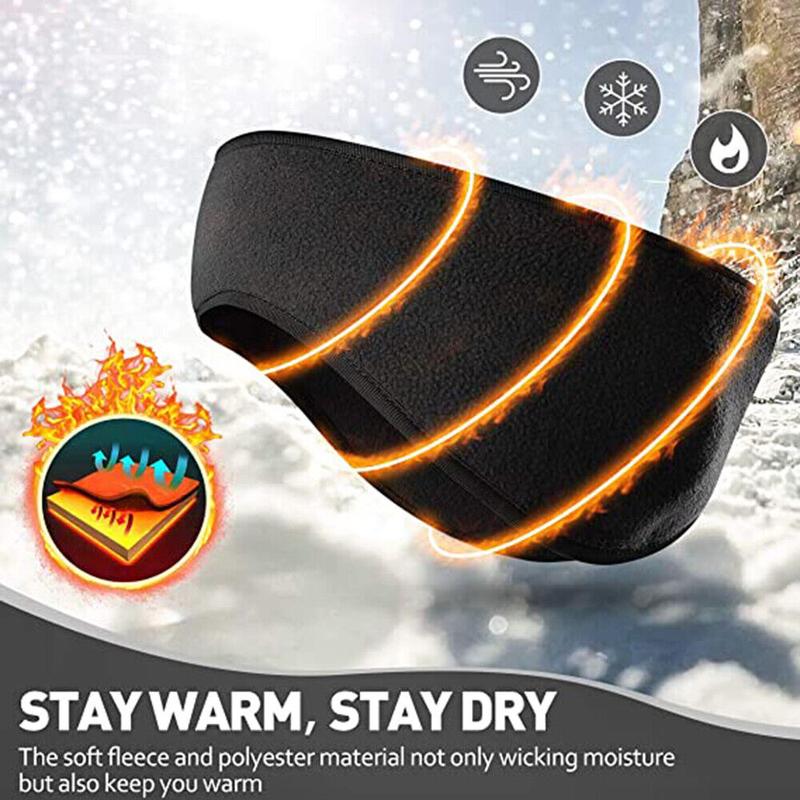 Winter Fleece Ear Warmer Headband Cold Weather Ski Ear Muffs Cover for Men Women