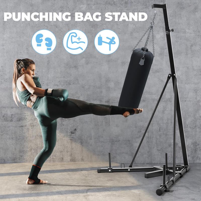 Punching Bag Stand Height Adjustable Heavy Boxing Bag Stand for Home Gym Fitness, 150 lbs