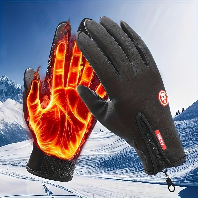 Winter warm windproof gloves Touch screen Motorcycle sliding waterproof sports gloves Wool, fishing, fall travel waterproof, windproof non-slip touch screen gloves Birthday gift, Christmas gift, Halloween gift