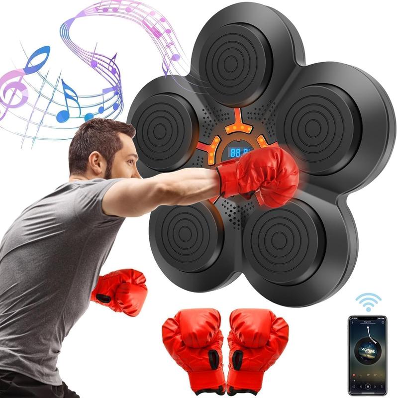 Ultimate Wall-Mounted Smart Music Boxing Machine with Bluetooth & Gloves Target Training Exercise Musical Boxing Machine for Home Fitness