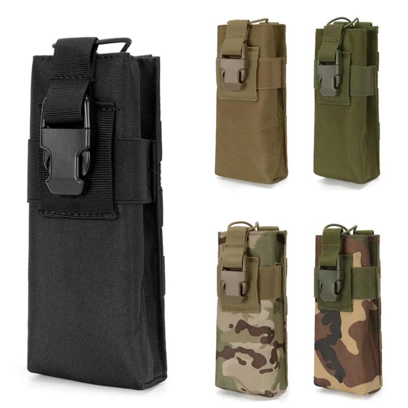 Tactical Molle Radio Walkie Talkie Pouch Waist Bag Holder Pocket Outdoor Sports Camping Radio Magazine Mag Pocket