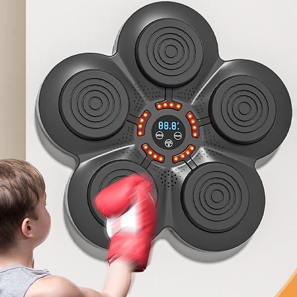 Ultimate Wall-Mounted Smart Music Boxing Machine with Bluetooth & Gloves Target Training Exercise Musical Boxing Machine for Home Fitness