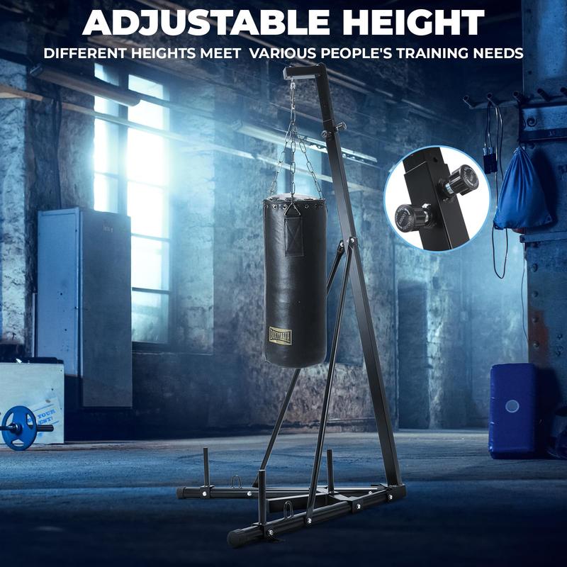 Punching Bag Stand Height Adjustable Heavy Boxing Bag Stand for Home Gym Fitness, 150 lbs