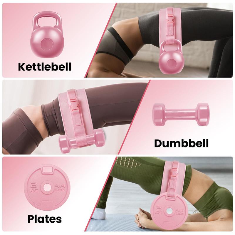 Exercise Hip Thrust Belt, Comfortable Hip Thrust Belt for Dumbbells Heavy, Kettlebells Or Plates, with Slip Padding for Gym Or Home Workouts, Christmas Gift