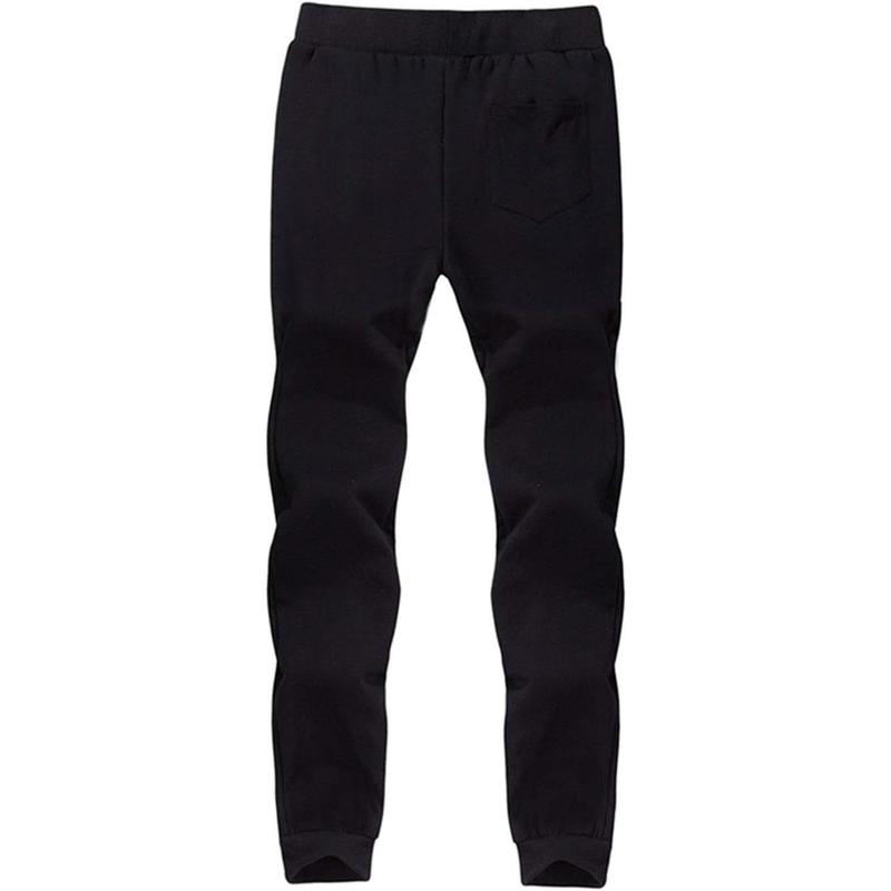 Mens Winter Warm Sherpa Lined Active Thermal Jogger Fleece Sweatpants Pant