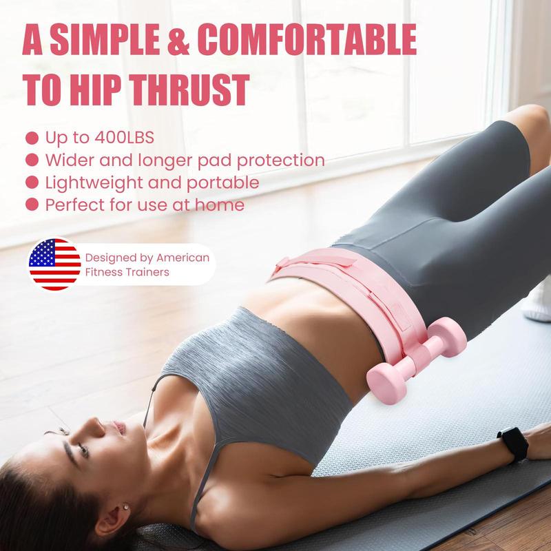 Exercise Hip Thrust Belt, Comfortable Hip Thrust Belt for Dumbbells Heavy, Kettlebells Or Plates, with Slip Padding for Gym Or Home Workouts, Christmas Gift