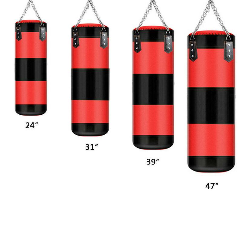 Punching Bag for Adults,Men,Women,Kids, Hanging Punching Bag with Boxing Gloves, Chains, Wristband, Heavy Boxing Bag for Training, Karate, Kickboxing, Muay Thai -Unfilled