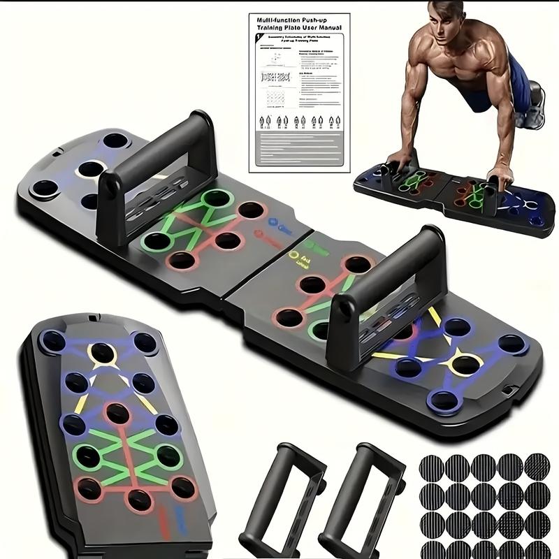 1 Set PE Multi-Functional Dumbbell Board-Global Home Exercise Equipment for Chest Muscle and Arm Strength Training, Gymnastic Rack System without Charging, Suitable for Men and Women, Ideal Christmas, Halloween, Father's Day Gift