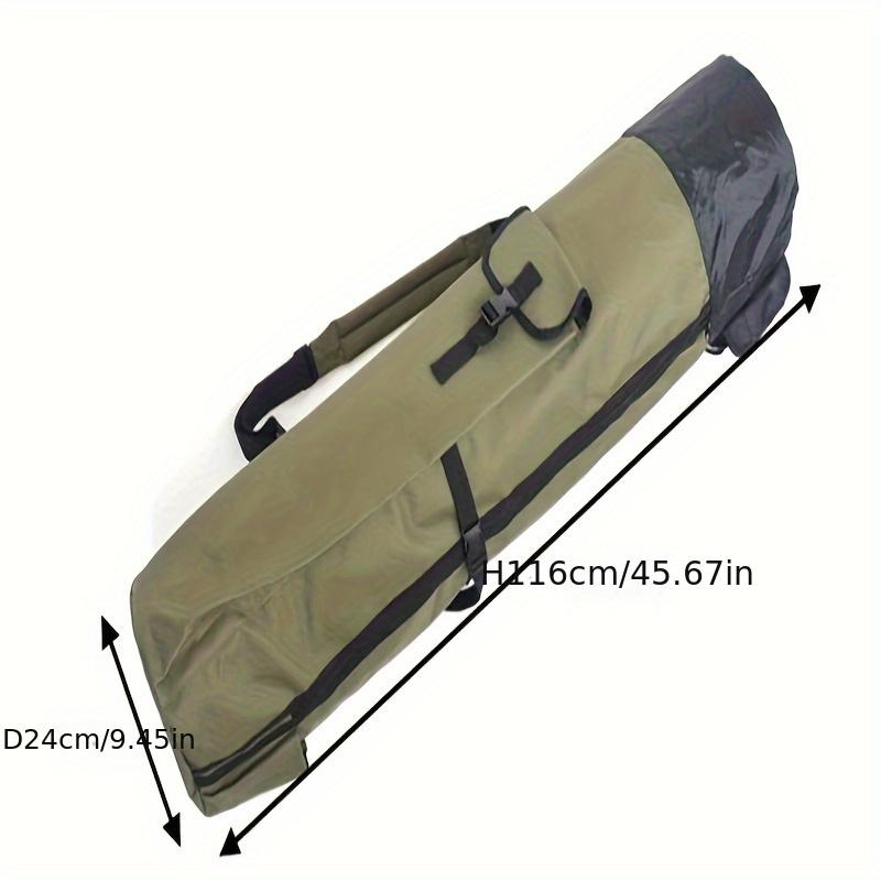 1pc 45.6*9.45 Inch Fishing Rod Bag, Durable Carry Case, Multifunction Large Capacity Storage Bag