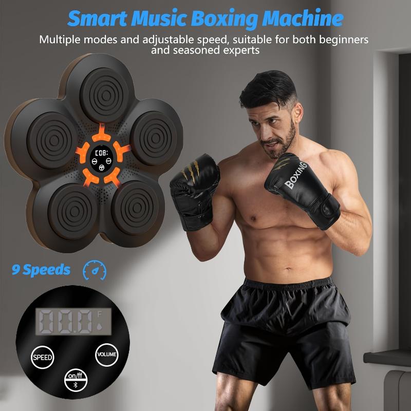 1 Set Wall-Mounted Intelligent Music Punching Board - Fitness Equipment for Home Workout, Boxing Training Machine with Electronic Mat, Perfect Christmas Gift for Fitness Enthusiasts