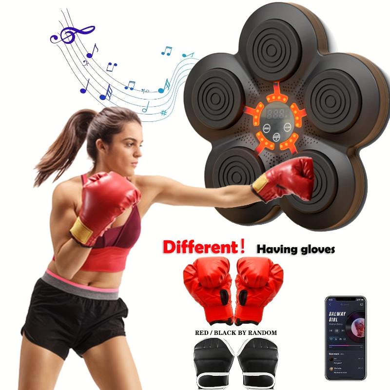 1 Set Wall-Mounted Intelligent Music Punching Board - Fitness Equipment for Home Workout, Boxing Training Machine with Electronic Mat, Perfect Christmas Gift for Fitness Enthusiasts