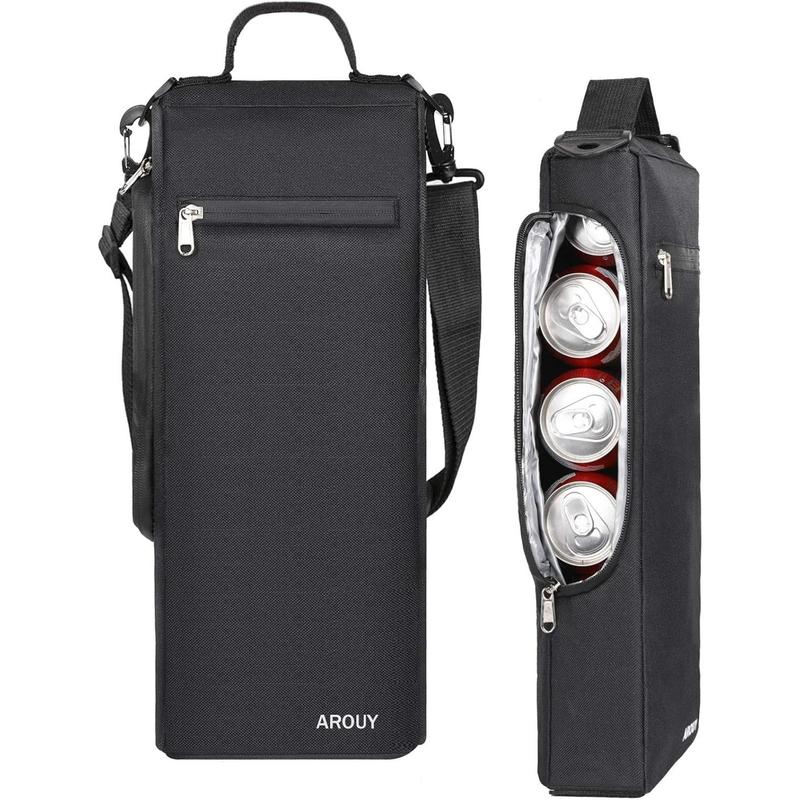 Golf Cooler Bag - Golf Accessories for Men and Small Soft Cooler Bags ulated Beer Cooler Holds a 6 Pack of Cans or Two Bottles of Wine, Golf Sports Bags