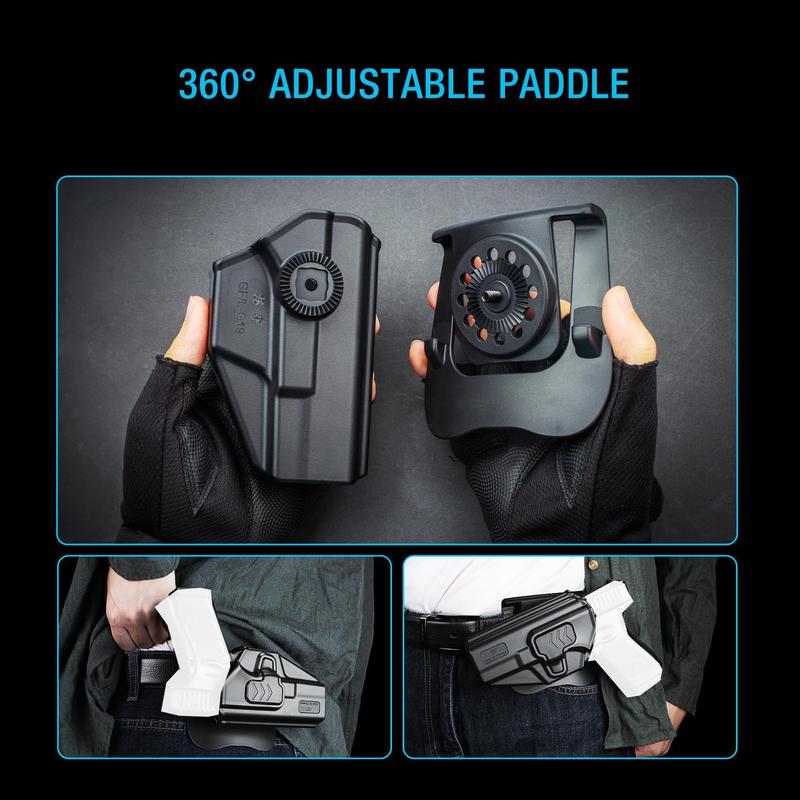 Gun&Flower OWB Thumb Release Holster Fit Taurus G2C G3C, Taurus Millennium G2 PT111   G2 PT140 Compatible with Red Dot Optics, Left Hand