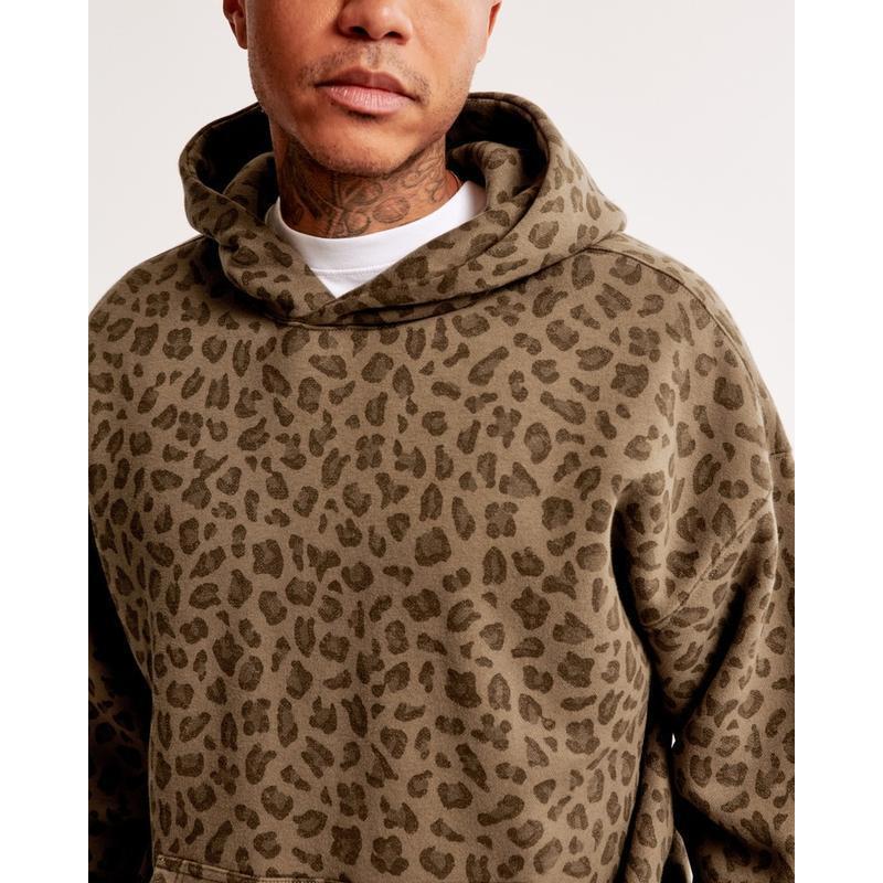 Abercrombie Leopard Hoodie-Abercrombie Cheetah Hoodie -Trendy Unisex OversizedPopover