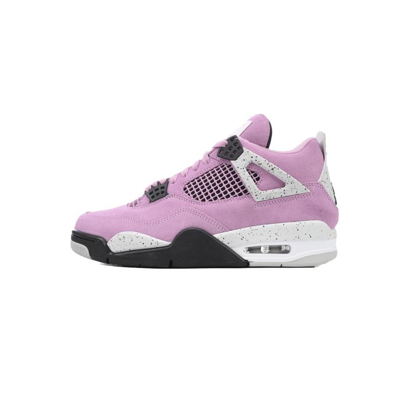 Jordan 4 Winter Hot Black Pink Trendy Retro Anti slip Wear resistant Cushioning Versatile Casual Basketball Shoes  Accepts Customization